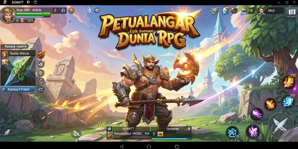 Tampilan gameplay ADAM77 yang memukau dan penuh aksi.