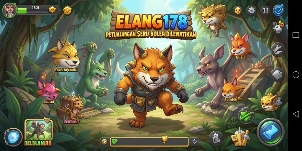 Tangkapan layar ELANG178 menampilkan aksi mendebarkan dalam petualangan.