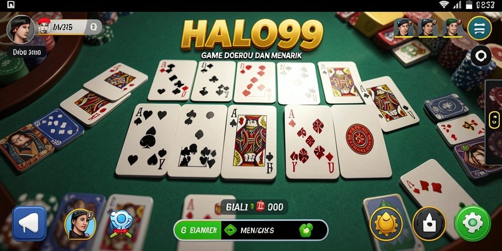 Tampilan gameplay menarik dari HALO99 dengan efek visual yang menawan.