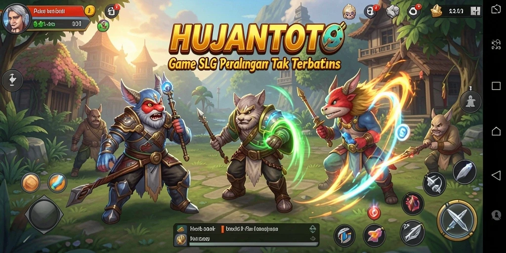 Tampilan gameplay menarik dari HUJANTOTO yang penuh strategi.