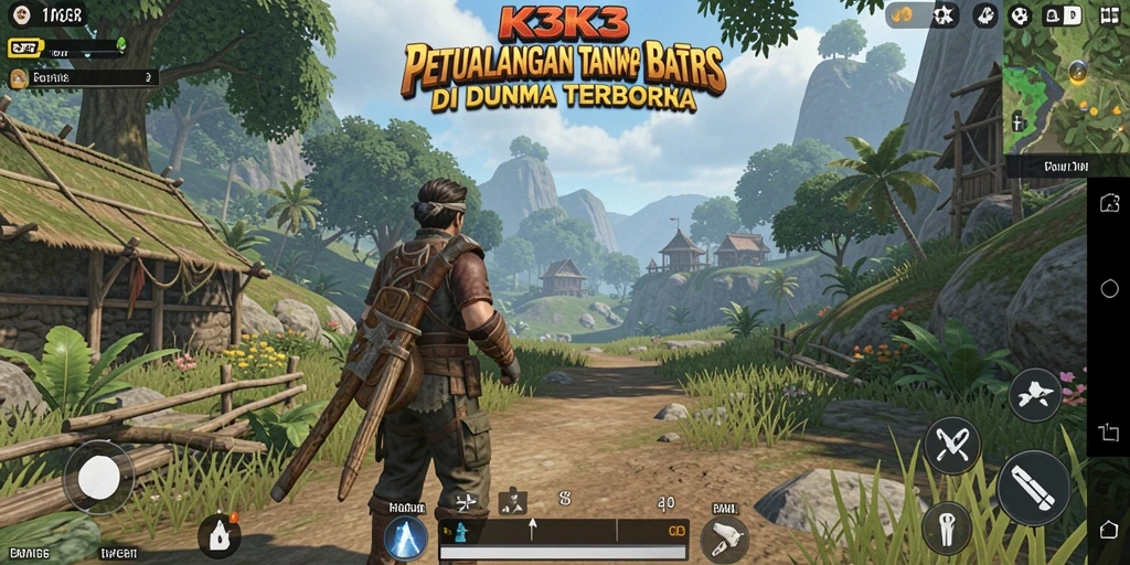 Gameplay K3K3 yang menarik di dunia terbuka yang menakjubkan.