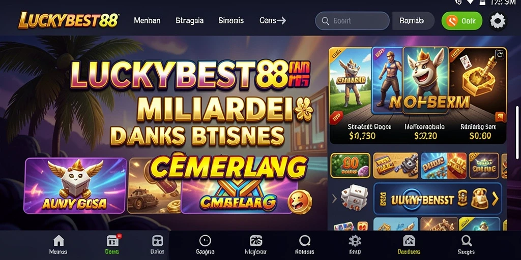 Tampilan gameplay seru dari LUCKYBEST88 yang penuh strategi bisnis.