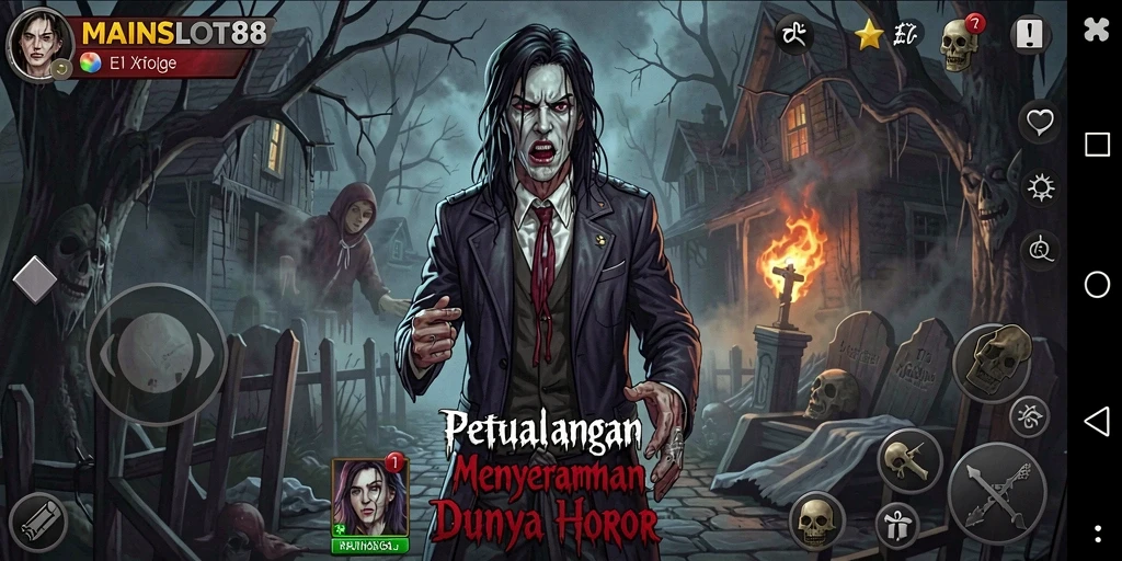Tampilan gameplay MAINSLOT88 yang menakutkan dan mencekam.