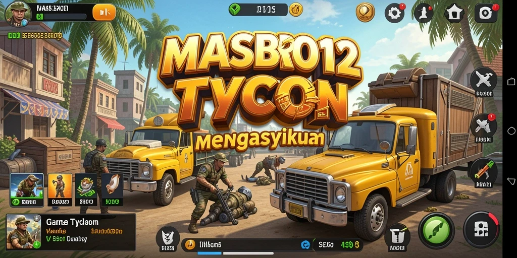 Tampilan menarik dari gameplay <strong>MASBRO12</strong> yang membuat Anda merasa seperti pengusaha sejati.