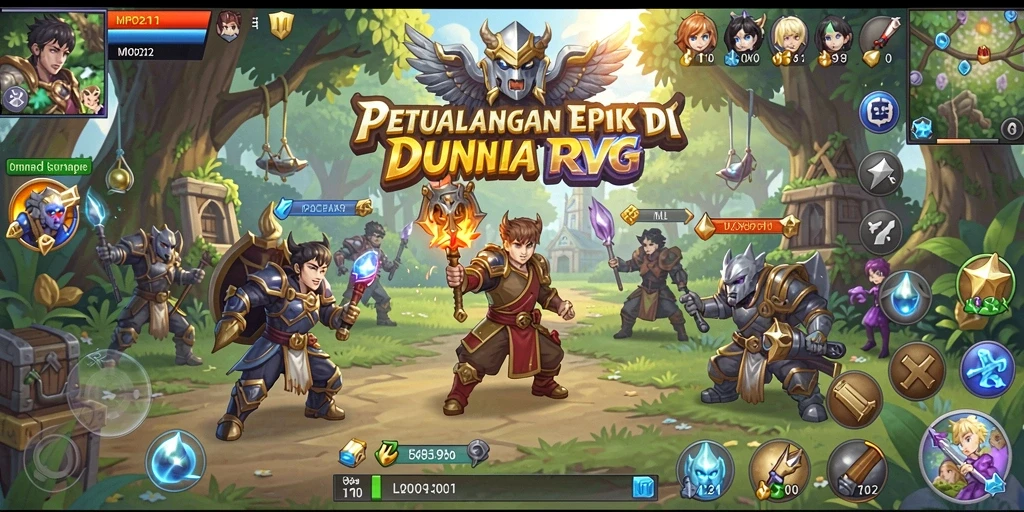 Tampilan menakjubkan dari gameplay RPG MPO2121.