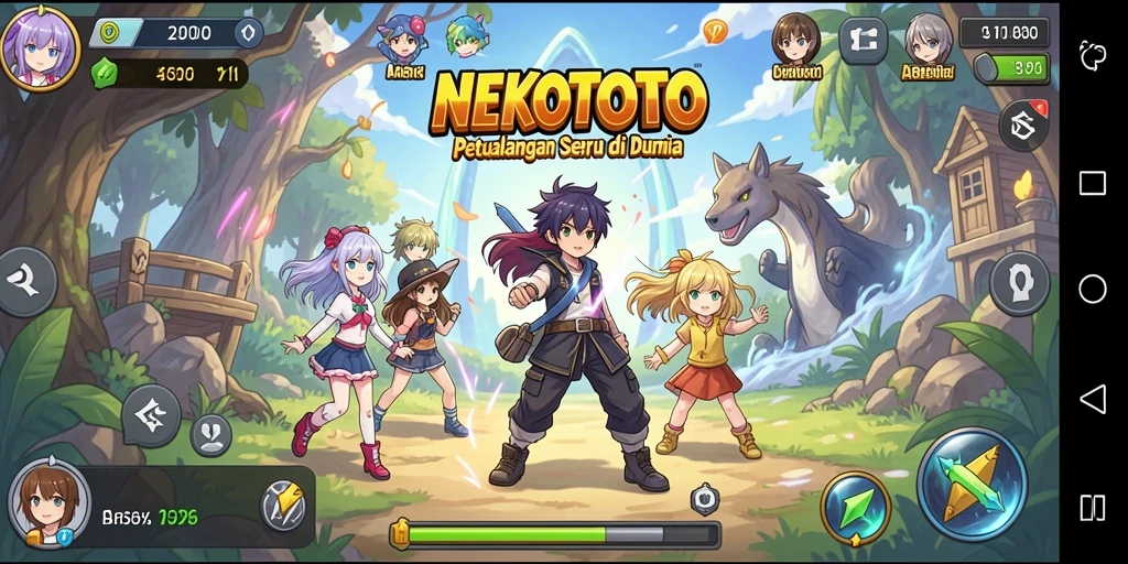 Tampilan menarik dari gameplay NEKOTOTO yang penuh aksi.