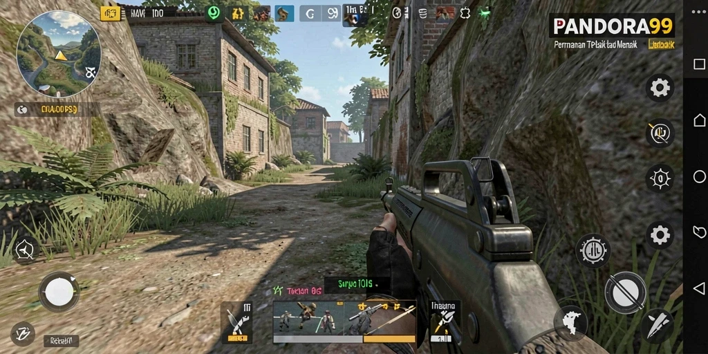Tangkapan layar gameplay PANDORA99 yang menegangkan dan seru.