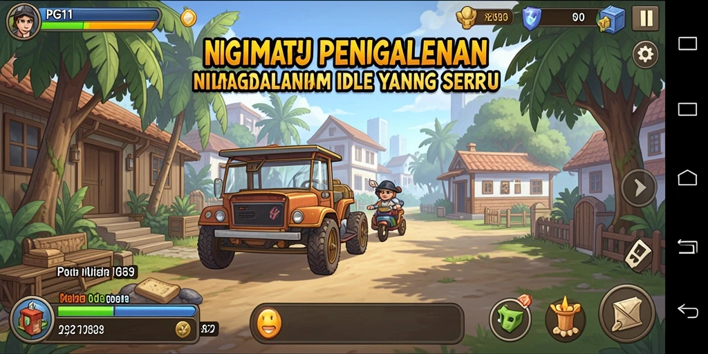 Tampilan screenshot PG11 menunjukkan gameplay Idle yang menarik dan menyenangkan.