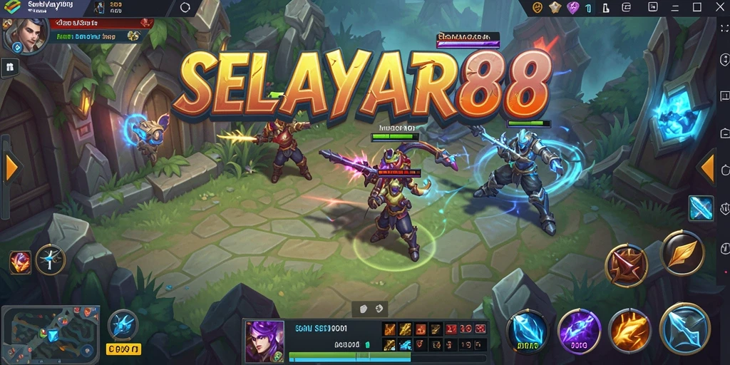 Tampilan gameplay seru dalam game MOBA SELAYAR88