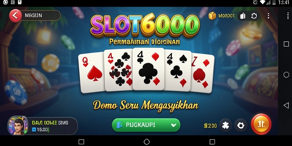 Tampilan gameplay SLOT6000 yang menyenangkan dan menarik.