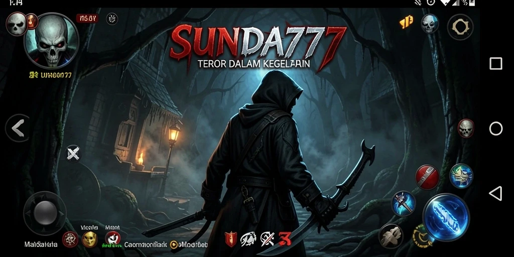 Screenshot menampilkan suasana gelap dan mencekam dalam SUNDA777.