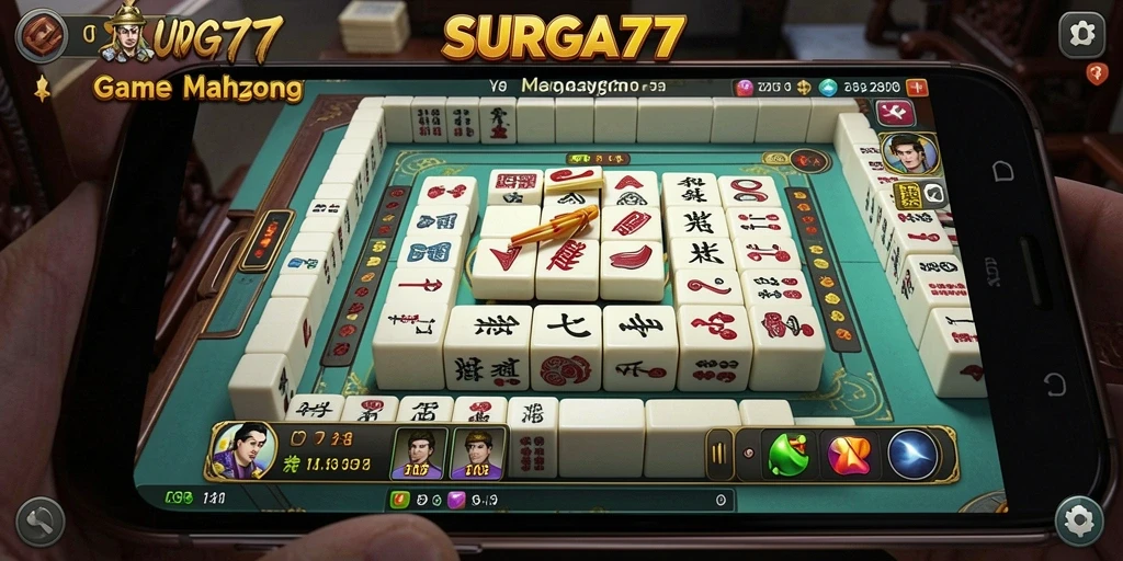 Tampilan gameplay Mahjong yang menarik di SURGA77.
