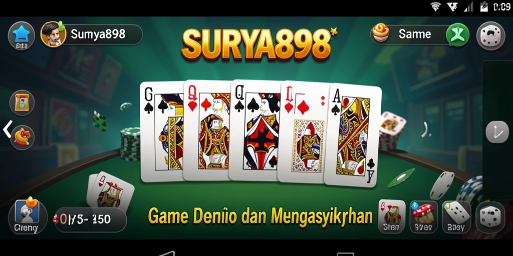 Tampilan gameplay SURYA898 yang menarik dan interaktif.