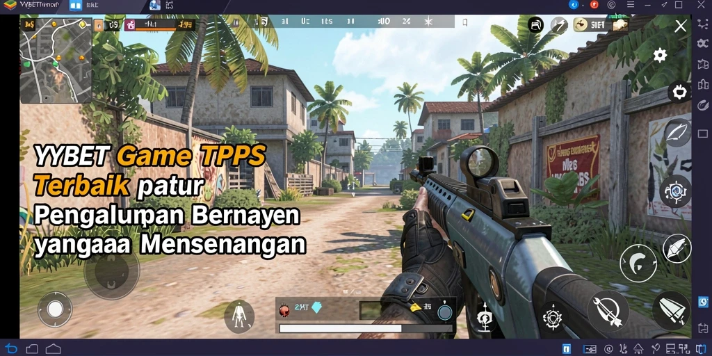 Screenshot gameplay YYBET menampilkan momen aksi seru dalam pertempuran TPS.