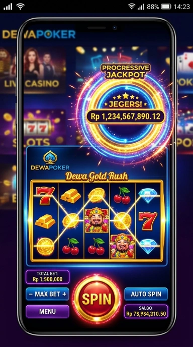 Antarmuka pengguna dewapoker yang sederhana dan mudah dinavigasi.